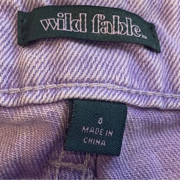 Wild Fable Highest Rise Purple Distressed Shorts Size 0 - Picture 7 of 10